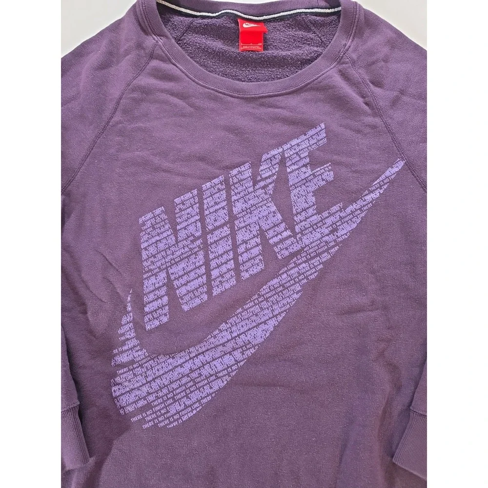 Nike Rally Crewneck Sweatshirt Womens Small Purple No Finish Line Swoosh Logo